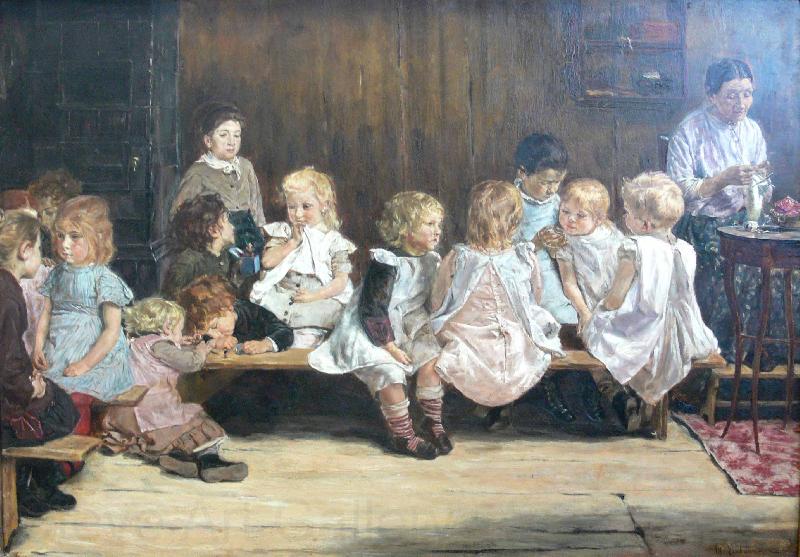 Max Liebermann Infants School in Amsterdam Norge oil painting art